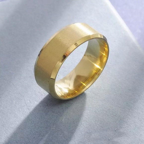 Stainless Steel PLAIN MATT FINISHED MEN BIKER RING - Picture 14 of 15